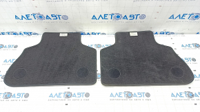 Set of floor mats for BMW X5 G05 19-23 black cloth for 2 rows, for cleaning