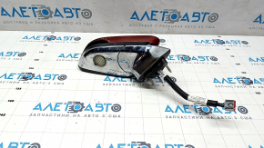 Side mirror right Lincoln MKZ 13-16 11 pins, turn signal, heated, backlight, red, broken cover