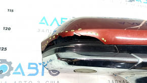Side mirror right Lincoln MKZ 13-16 11 pins, turn signal, heated, backlight, red, broken cover