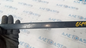 Upper rear right door molding Nissan Leaf 13-17 matte, scratches, broken fastener