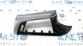 Front panel trim left BMW 5 G30 17-23 gray rhombus, with backlight