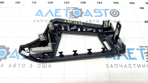 Front panel trim left BMW 5 G30 17-23 gray rhombus, with backlight