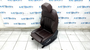 Driver's seat BMW 5 G30 17-23 with airbag, electric, heated, memory, leather dark brown, Comfort, scratches