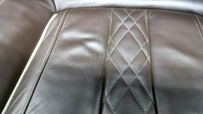 Driver's seat BMW 5 G30 17-23 with airbag, electric, heated, memory, leather dark brown, Comfort, scratches