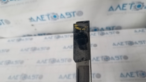 Upper front left door molding Nissan Leaf 13-17 matte, scratches, broken fastener
