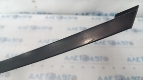 Upper front left door molding Nissan Leaf 13-17 matte, scratches, broken fastener
