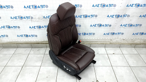 Passenger seat BMW 5 G30 17-23 with airbag, electric, heated, memory, leather dark brown, Comfort