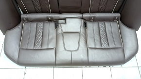 Rear row of seats 2 row BMW 5 G30 17-23 leather dark brown, scratches, bumps