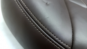 Rear row of seats 2 row BMW 5 G30 17-23 leather dark brown, scratches, bumps