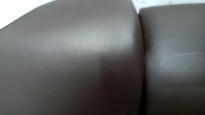 Rear row of seats 2 row BMW 5 G30 17-23 leather dark brown, scratches, bumps