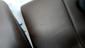Rear row of seats 2 row BMW 5 G30 17-23 leather dark brown, scratches, bumps