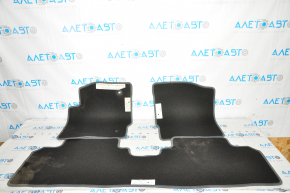 Set of floor mats Chevrolet Bolt 17-20 cloth, dark gray, dry cleanable