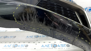 Front bumper complete BMW 5 G30 17-20 with parking sensors and wiring, M Sport, black, broken mount, scratches