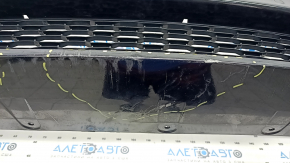 Front bumper complete BMW 5 G30 17-20 with parking sensors and wiring, M Sport, black, broken mount, scratches