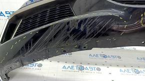 Front bumper complete BMW 5 G30 17-20 with parking sensors and wiring, M Sport, black, broken mount, scratches