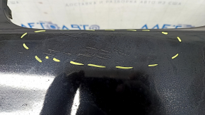 Front bumper complete BMW 5 G30 17-20 with parking sensors and wiring, M Sport, black, broken mount, scratches