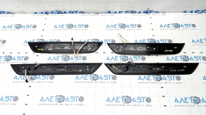 Set of external door sill trims BMW 5 G30 17-23 "M550i" with illumination, corrosion