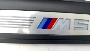 Set of external door sill trims BMW 5 G30 17-23 "M550i" with illumination, corrosion