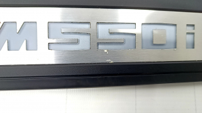 Set of external door sill trims BMW 5 G30 17-23 "M550i" with illumination, corrosion