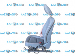 Chevrolet Bolt 17 passenger seat with airbag, dark gray leather, mechanical, heated, blown cushion, scuffs