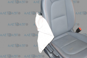 Chevrolet Bolt 17 passenger seat with airbag, dark gray leather, mechanical, heated, blown cushion, scuffs