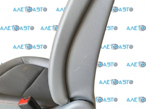 Chevrolet Bolt 17 passenger seat with airbag, dark gray leather, mechanical, heated, blown cushion, scuffs