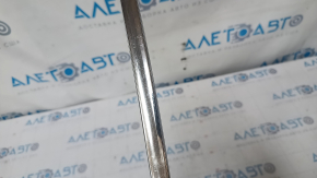 Upper rear left door molding VW Passat b8 16-19 USA chrome, without glass seal, scratches