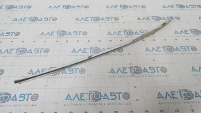Upper rear right door molding VW Passat b8 16-19 USA chrome, without glass seal, scratches