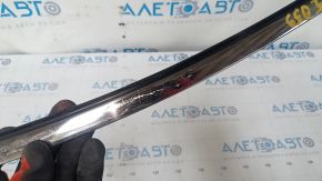Upper door molding front right Mazda 6 13-17 chrome, scratches, broken fastener, missing fastener