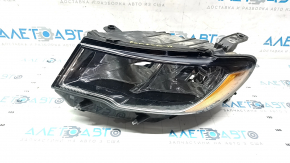 Headlight front left complete Jeep Compass 17- halogen, without fastening, sand