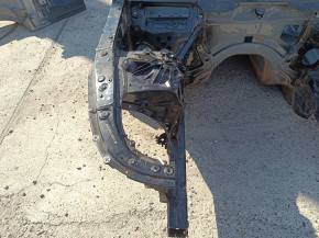 Front right quarter BMW 5 G30 17-23 on the body, black