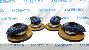Set of calipers with brake discs BMW 5 G30 17-23 4.4T, blue, 374/36mm, 345/24mm