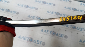 Upper door molding front right BMW X5 E70 07-13 chrome, with seal, scratches, tear of fastening