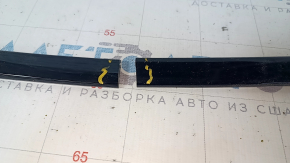 Upper door molding front left Cadillac CTS 14- frame, black gloss, broken