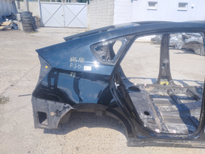 Quarter wing rear right Toyota Prius 30 10-15 on the body, black, pokes