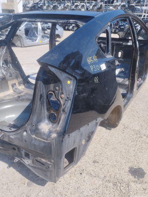 Quarter wing rear right Toyota Prius 30 10-15 on the body, black, pokes