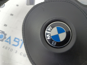 Steering wheel complete with AIRBAG BMW 5 G30 17-22 leather black without heating, M Sport, scuffs, scratches
