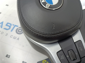 Steering wheel complete with AIRBAG BMW 5 G30 17-22 leather black without heating, M Sport, scuffs, scratches