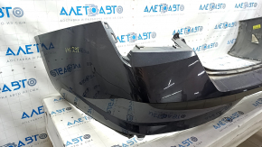 Rear bare bumper Hyundai Elantra 21-23 without parking sensors, graphite, dented, crack