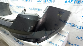 Rear bare bumper Hyundai Elantra 21-23 without parking sensors, graphite, dented, crack