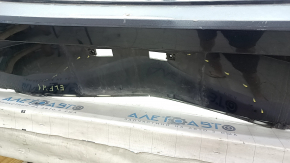 Rear bare bumper Hyundai Elantra 21-23 without parking sensors, graphite, dented, crack