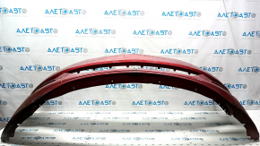 Front bumper bare Lincoln MKZ 13-16 red RR, cracked, worn, broken mount