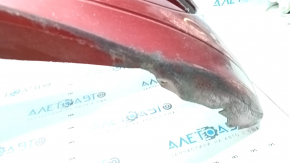 Front bumper bare Lincoln MKZ 13-16 red RR, cracked, worn, broken mount
