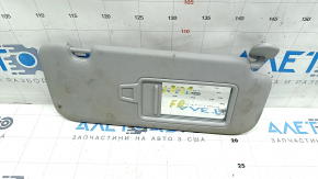 Right visor Hyundai Elantra 21 - without hatch, gray, without hook, for cleaning