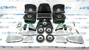 Acoustic set BMW 5 G30 17-23 Bowers & Wilkins, with amplifier and speaker grilles, subwoofer grille is broken