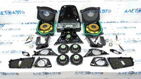 Acoustic set BMW 5 G30 17-23 Bowers & Wilkins, with amplifier and speaker grilles, subwoofer grille is broken