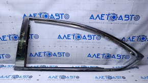 Upper rear left door molding Lexus LS460 LS600h 07-12 long, chrome, chrome trim, scuffs on trim