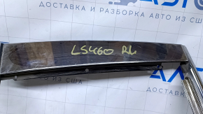 Upper rear left door molding Lexus LS460 LS600h 07-12 long, chrome, chrome trim, scuffs on trim