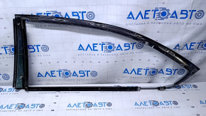 Molding rear right door Lexus LS460 LS600h 07-12 long, chrome, trim black gloss, scratches on trim