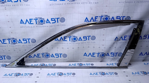 Upper door molding front left Lexus LS460 LS600h 07-12 chrome, chrome trim, without glass seal, scuffs